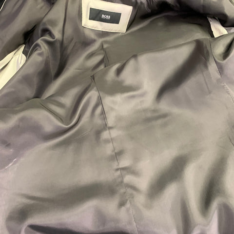 BOSS by HUGO BOSS Size 46 The Task 3 Black Virgin Wool Blend Over Coat