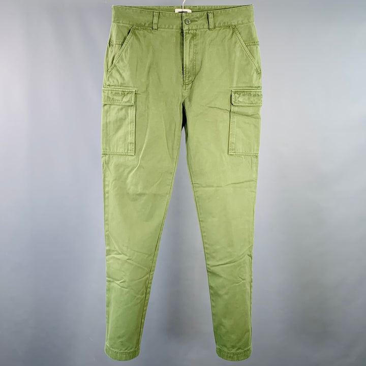 AIME LEON DORE Size S Green Cotton Cargo Tapered Casual Pants