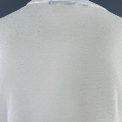 COMME des GARCONS Size M White Multi Color Color Block Cotton T-shirt
