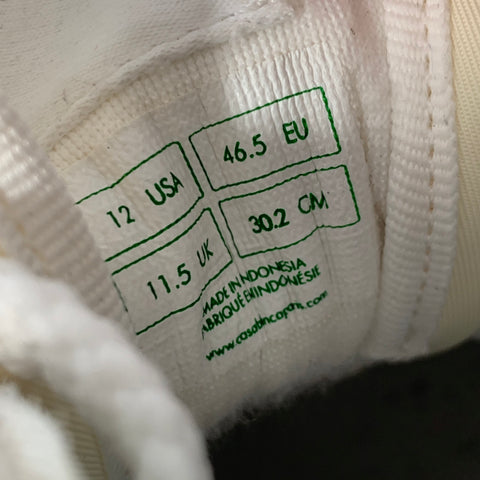 CASABLANCA Size 12 White Mint Perforated Leather Color Block Sneakers