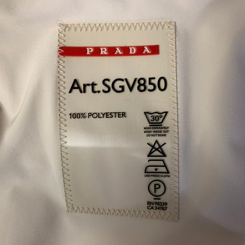 PRADA Chest Size M Size M Cream SGV850 Polyester Trench Trenchcoat