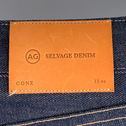 ADRIANO GOLDSCHMIED Limited Edition Size 31 Blue Indigo 13oz Cotton Selvedge Slim Jeans