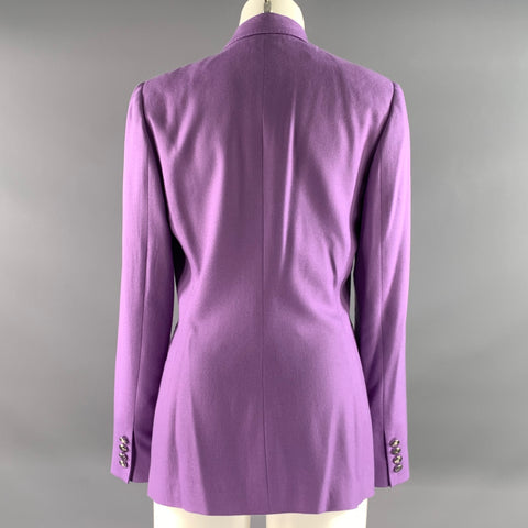 RALPH LAUREN Size 6 Purple Lavender Wool Blend Jacket