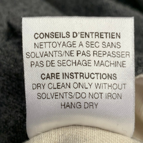 ARPENTEUR Size 33 Grey Charcoal Wool Cotton Pleated Casual Pants