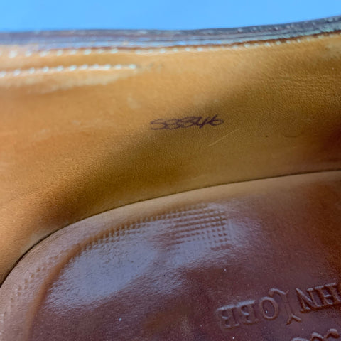 JOHN LOBB Size 9 Brown Leather Split Toe Lace Up Shoes
