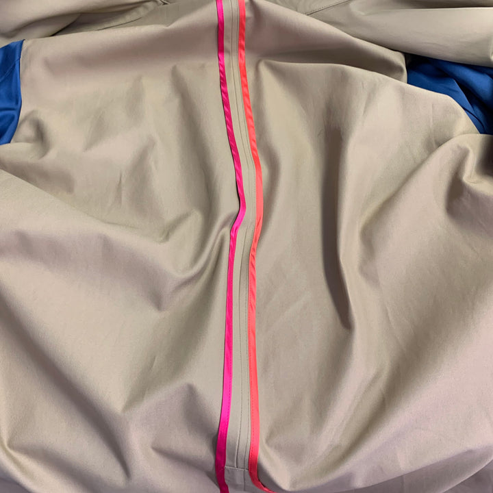 PS by PAUL SMITH Size L Tan Cotton Blend Single Breasted Hidden Placket Coat
