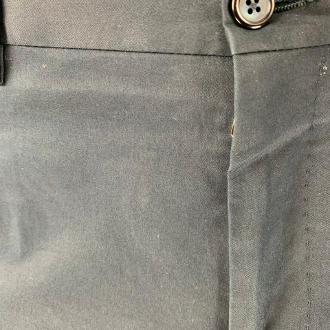 DOLCE & GABBANA Size 34 Navy Cotton Blend Zip Fly Dress Pants