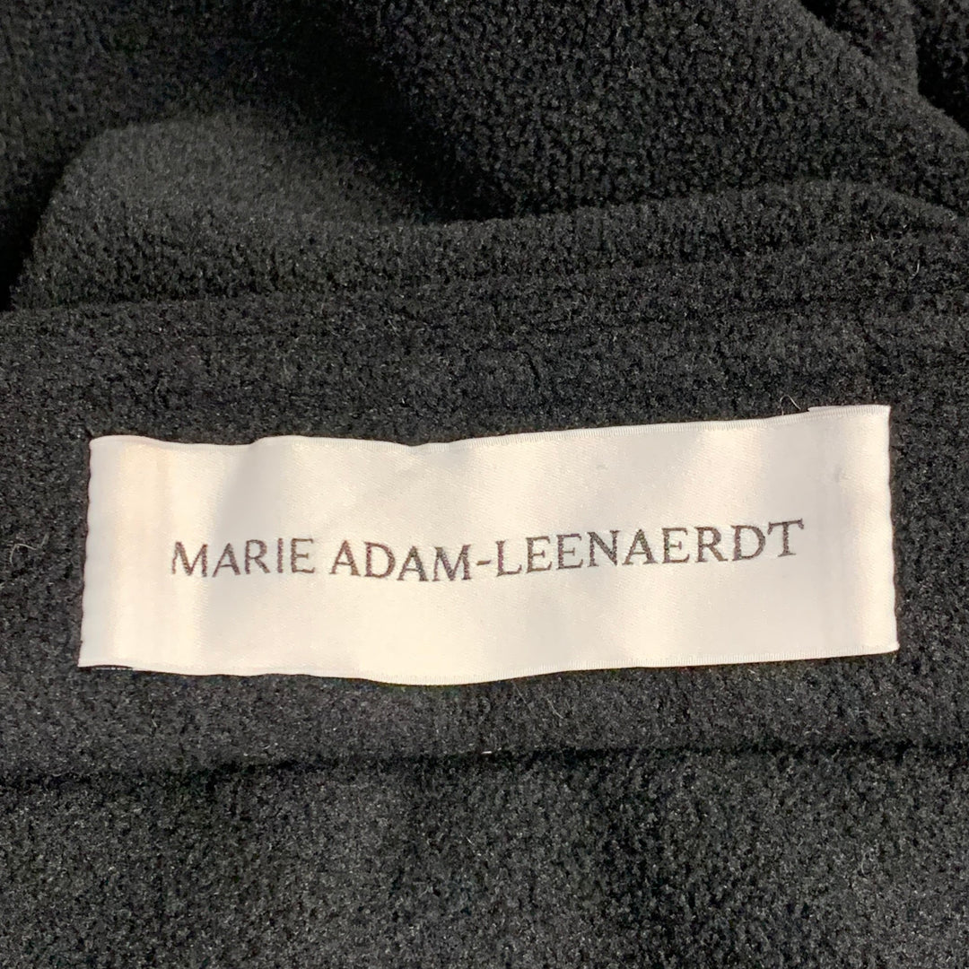 MARIE ADAM-LEENAERDT Size S Black Fleece 1/4 Zip Jacket