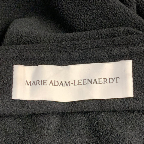 MARIE ADAM-LEENAERDT Size S Black Fleece 1/4 Zip Jacket