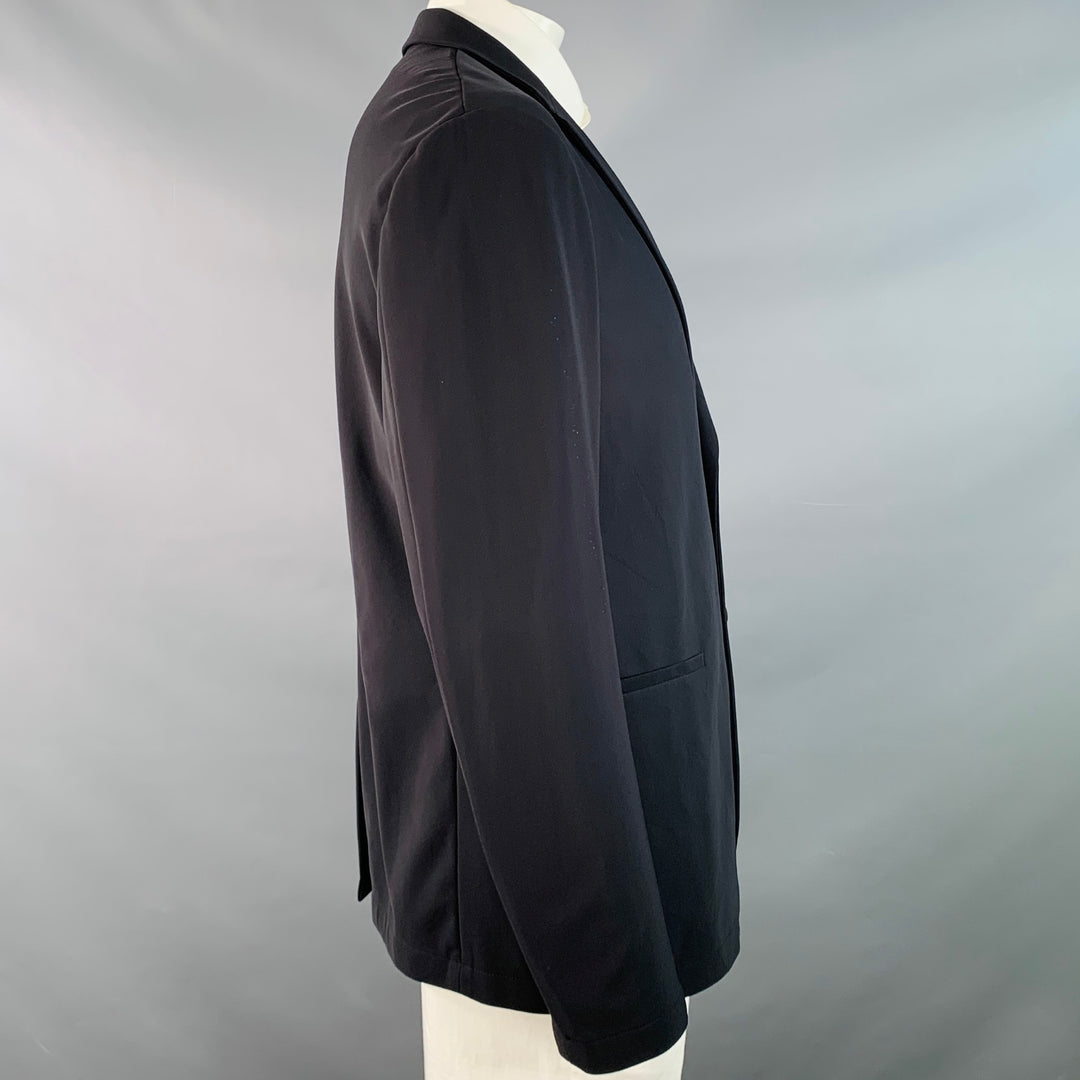 THEORY Size 44 Regular Clinton Black Polyamide Blend Notch Lapel Sport Coat