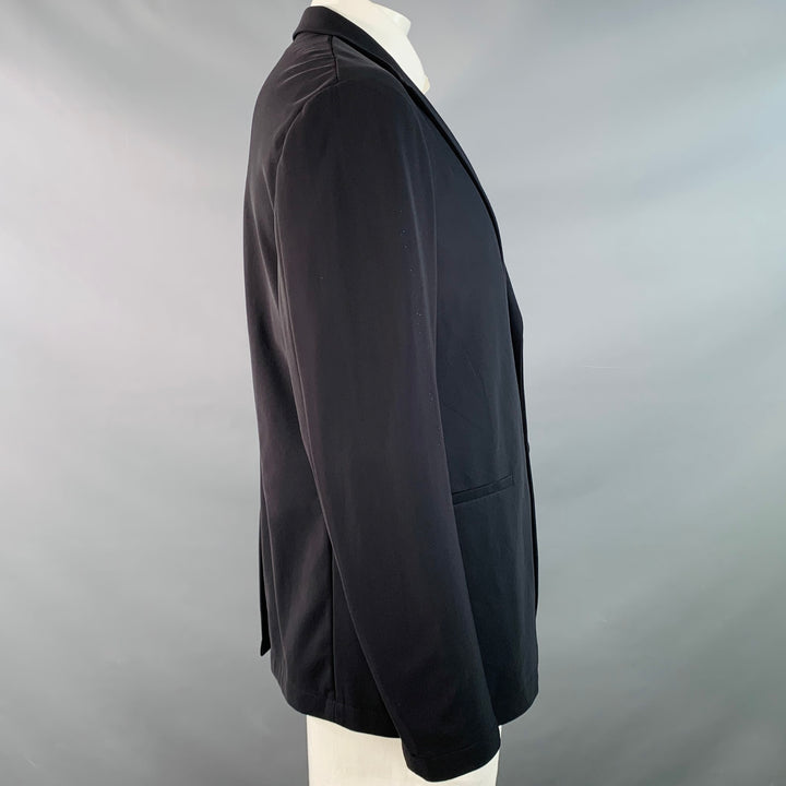 THEORY Size 44 Regular Clinton Black Polyamide Blend Notch Lapel Sport Coat