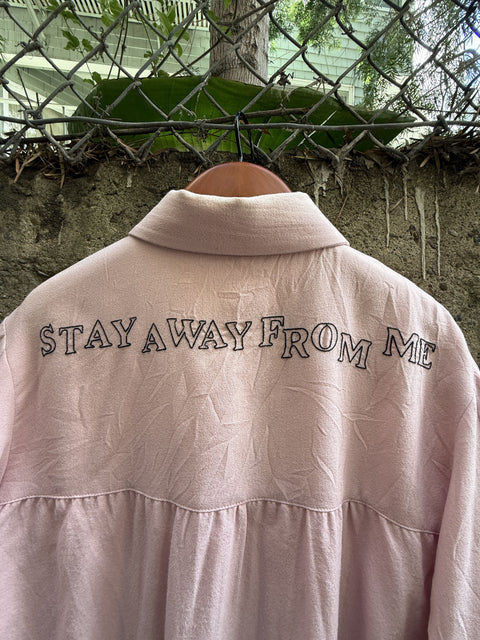 ENFANTS RICHES DEPRIMES ERD SS2018 M Pink Embroidery Wool Zip Up Jacket
