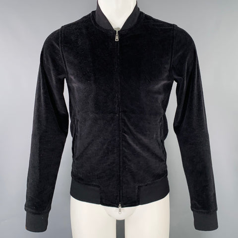 TODD SNYDER Taille XS Noir Tissu éponge Coton Polyester Sweat-shirt