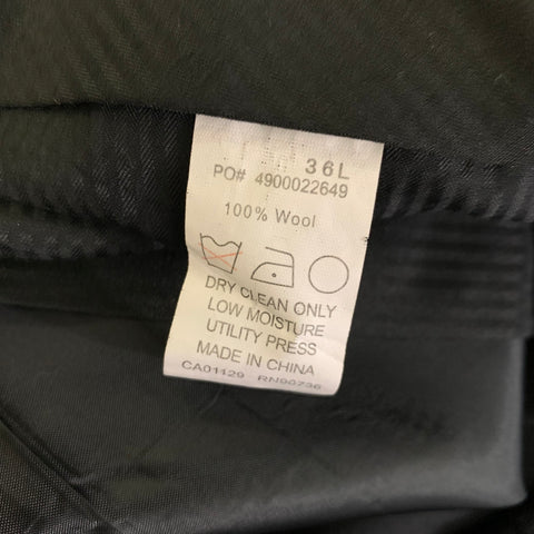 CALVIN KLEIN Chest Size 42 Black Wool Notch Lapel 36 32 Tuxedo