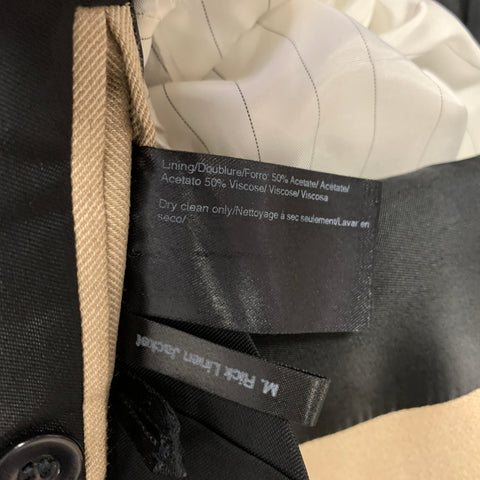 FILIPPA K Size 36 Khaki Polyester Blend Notch Lapel Suit