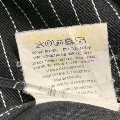 JEAN PAUL GAULTIER Size 27 Black White Cotton Blend Stripe Casual Pants
