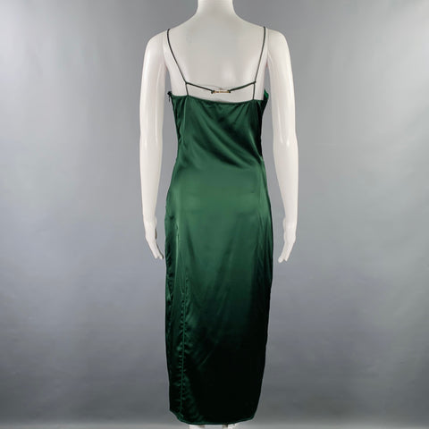 JACQUEMUS Taille 0 -La Robe Notte- Robe à fines bretelles en mélange de viscose vert