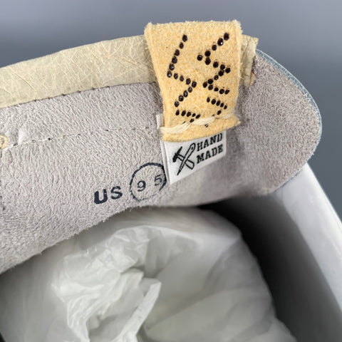 VISVIM Size 9.5 White Leather Lace Up Sneakers