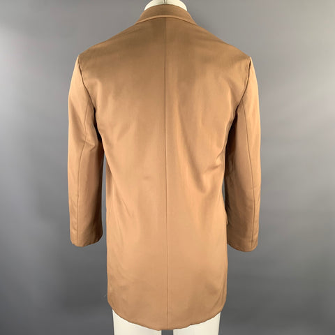 DRIES VAN NOTEN Size S Khaki Wool Notch Lapel Sport Coat