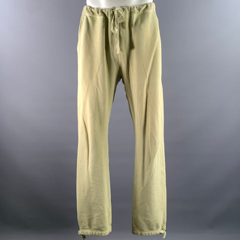 VISVIM Size M Green Washed Cotton Sweatpants