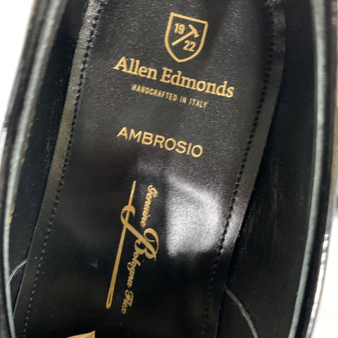 ALLEN EDMONDS Size 10 Black Leather Slip On Loafers