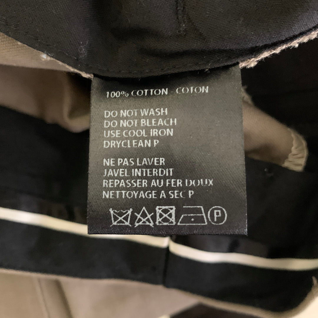 HAIDER ACKERMANN Size 33 Khaki Green Cotton Casual Pants
