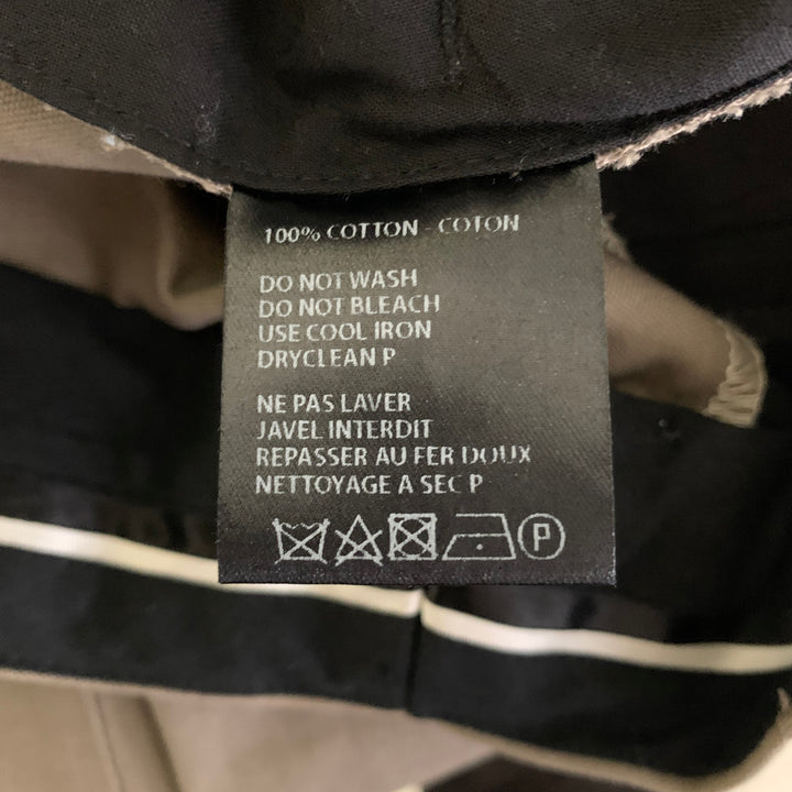 HAIDER ACKERMANN Size 33 Khaki Green Cotton Casual Pants
