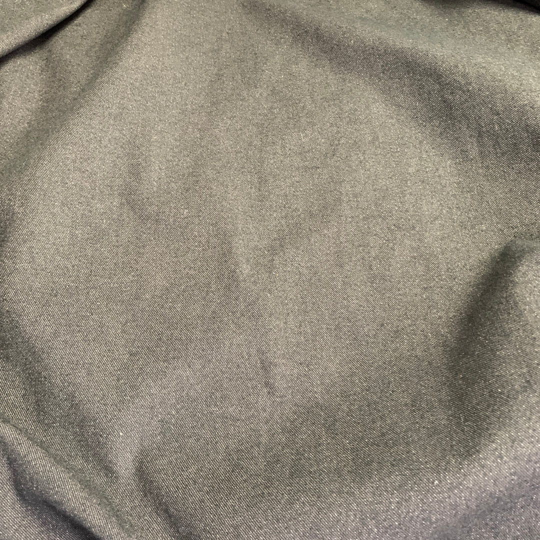 COMME des GARCONS SHIRT Size L Charcoal Grey Cotton Blend Twill Notch Lapel Jacket