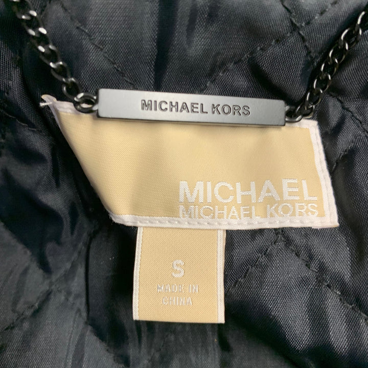 MICHAEL by MICHAEL KORS Size S Black Wool Blend Studded Cropped Jacket