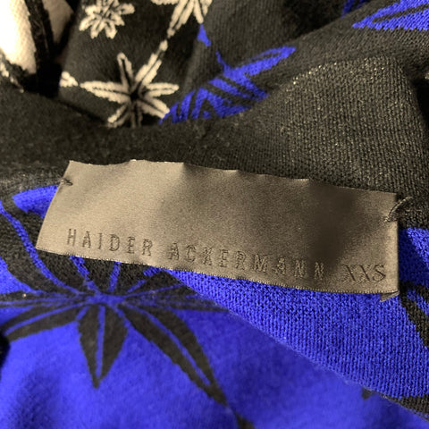 HAIDER ACKERMANN Size XXS Blue Black Cardigan