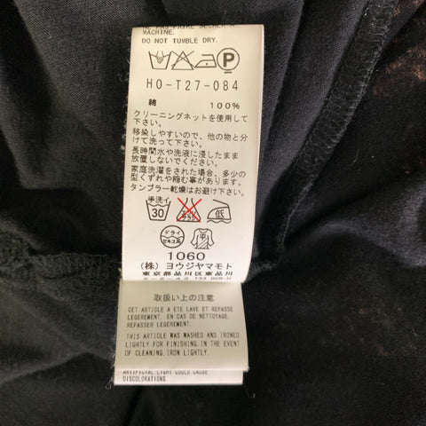 YOHJI YAMAMOTO Size M Black Brown Graphic Cotton T Shirt