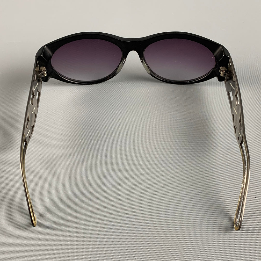 CHRISTIAN ROTH Black Silver Acetate Titanium Sunglasses CHRISTIAN ROTH Black Silver Acetate Titanium Sunglasses  main image 2