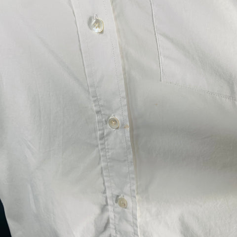 CLOSED Size S White Organic Cotton Oversized One Pocket Midi Shirt Dress