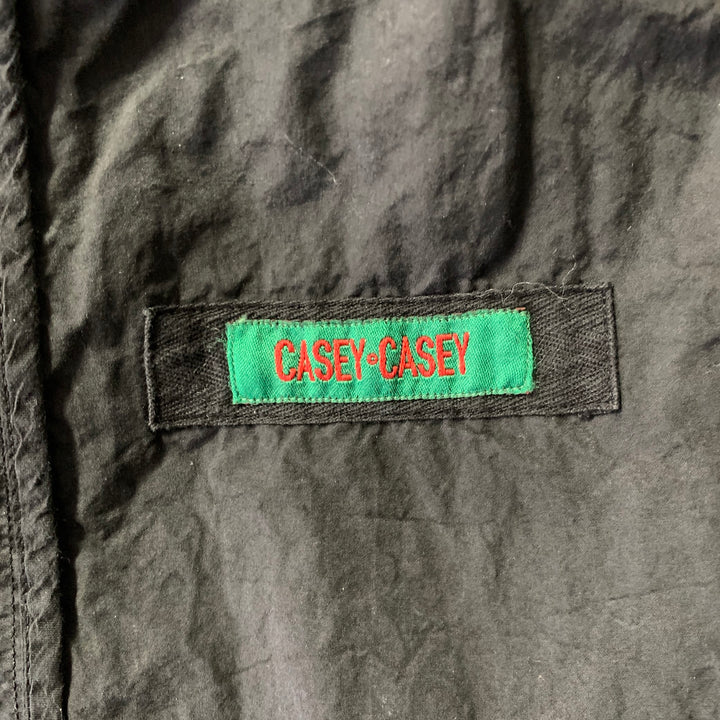 CASEY CASEY Size L Black Cotton Blend Blazer