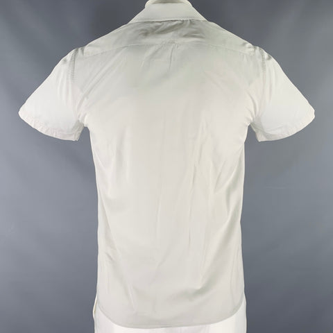 MARC JACOBS Size 44 Grey Light Blue Cotton Short Sleeve Shirt