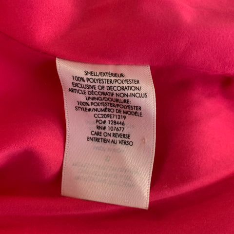 ALICE + OLIVIA Size XS Pink Polyester Sequined Notch Lapel Pants Suit