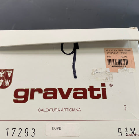 GRAVATI Size 9.5 Tan Beige 17293 Leather Penny Loafer Loafers