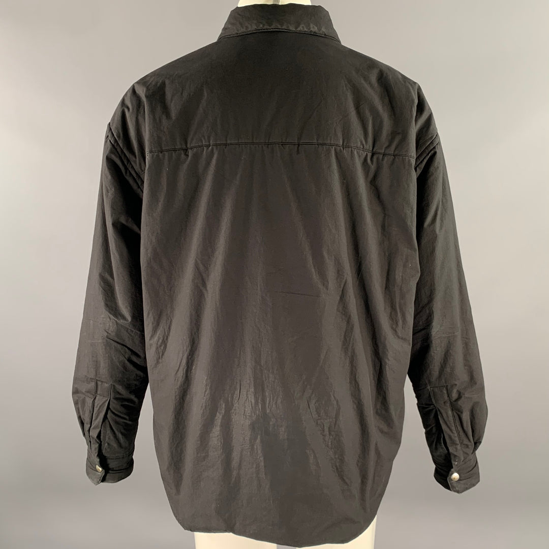 JOHN ELLIOTT Size S Black Cotton Shirt Jacket Long Sleeve Shirt