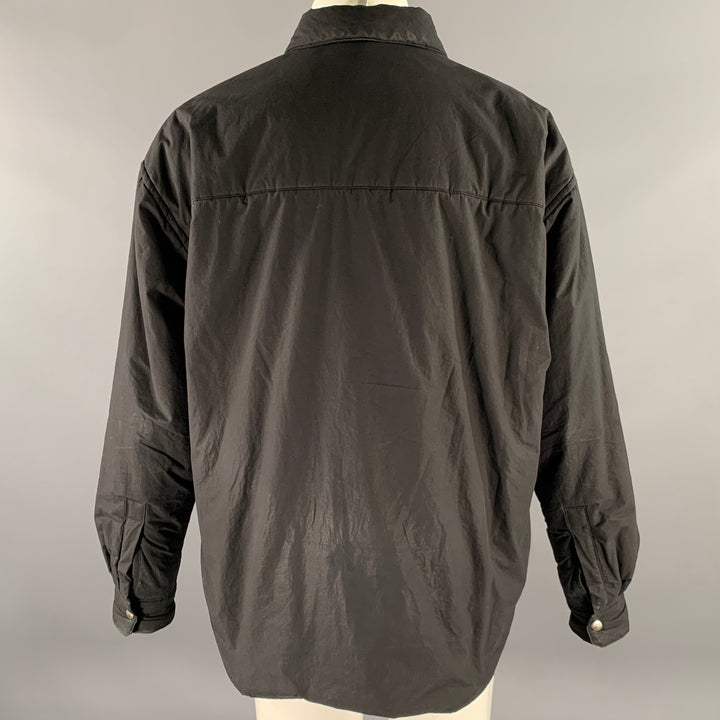 JOHN ELLIOTT Size S Black Cotton Shirt Jacket Long Sleeve Shirt