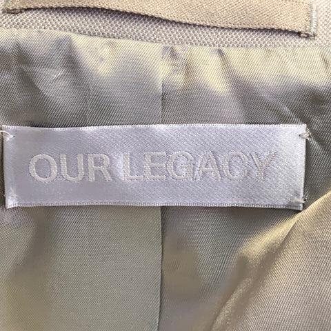 OUR LEGACY Size 40 Khaki Polyester Blend Single Button Notch Lapel Sport Coat