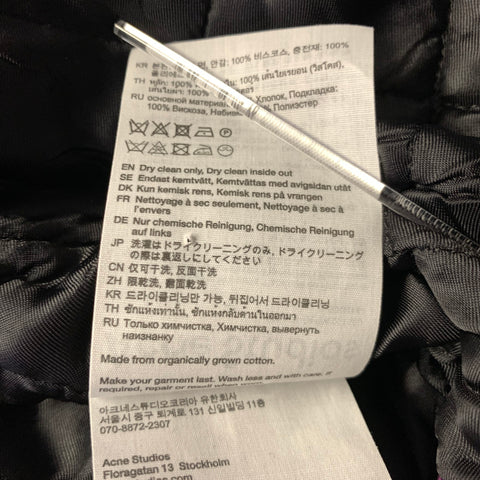 ACNE STUDIOS Size 40 Pink Purple Plaid Cotton Shirt Jacket Jacket
