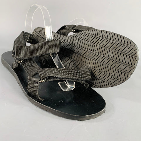 BARNEYS Size 10 Black Strap Sandals
