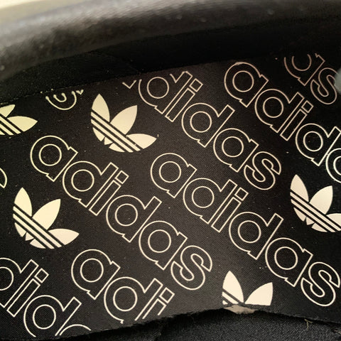 ADIDAS JAPAN Size 10.5 Black White Leather Two Tone Low Top Sneakers