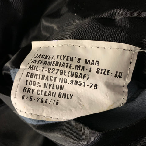 VETEMENTS FW2017 Size XXXXL Black Orange Polyamide Bomber Jacket