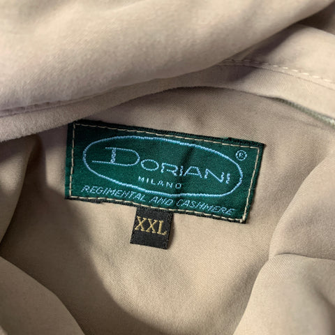 DORIANI Size XXL Tan Red Cashmere Reversible Vest