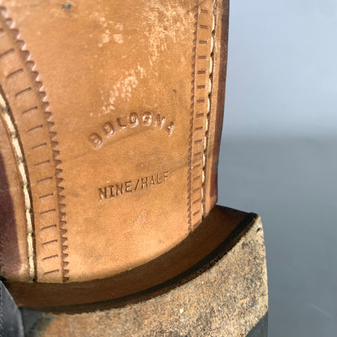 SANDRO MOSCOLONI Size 9.5 Black Leather Boots