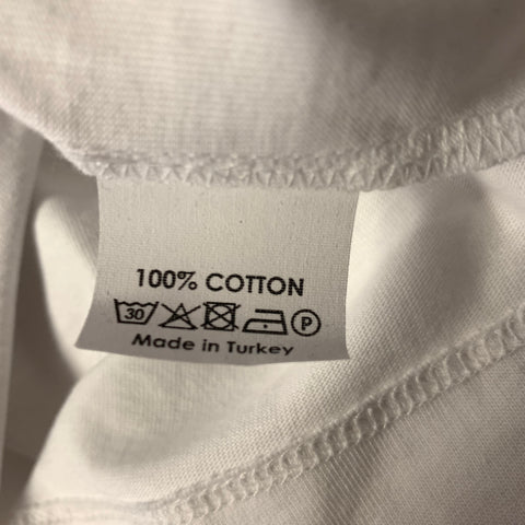 DRIES VAN NOTEN Size L White Solid Cotton Oversized T shirt