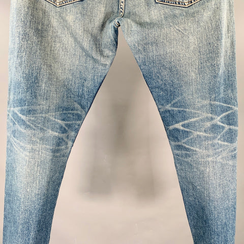 JUNYA WATANABE Size S Blue Navy Patchwork Cotton Selvedge Jeans