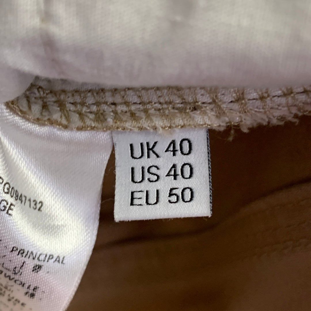 JW ANDERSON Size 40 Tan Cotton Tapered Flat Front Zip Fly Casual Pants
