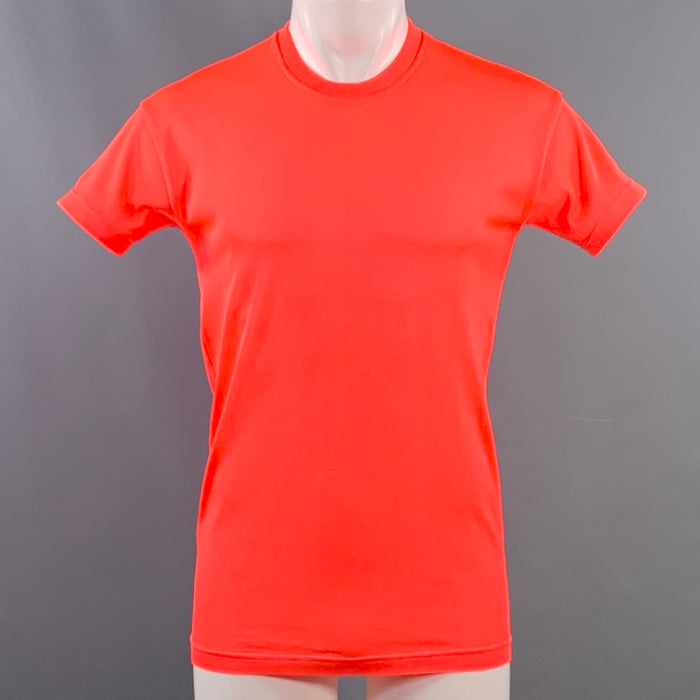 JIL SANDER Size M Pink Neon Jersey Polyester Crew Neck T-shirt